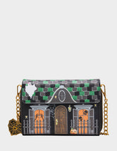 FOREVER HOME WALLET ON CHAIN BLACK/MULTI Women's Halloween-Themed House Wallet