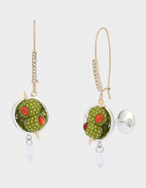 MARTINI DROP EARRINGS Women's Martini Glass Olive Drop Earrings
