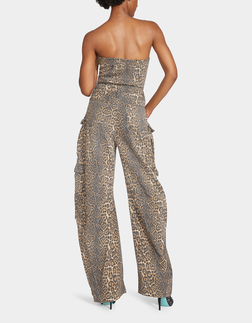 CARGO JUMPSUIT LEOPARD
