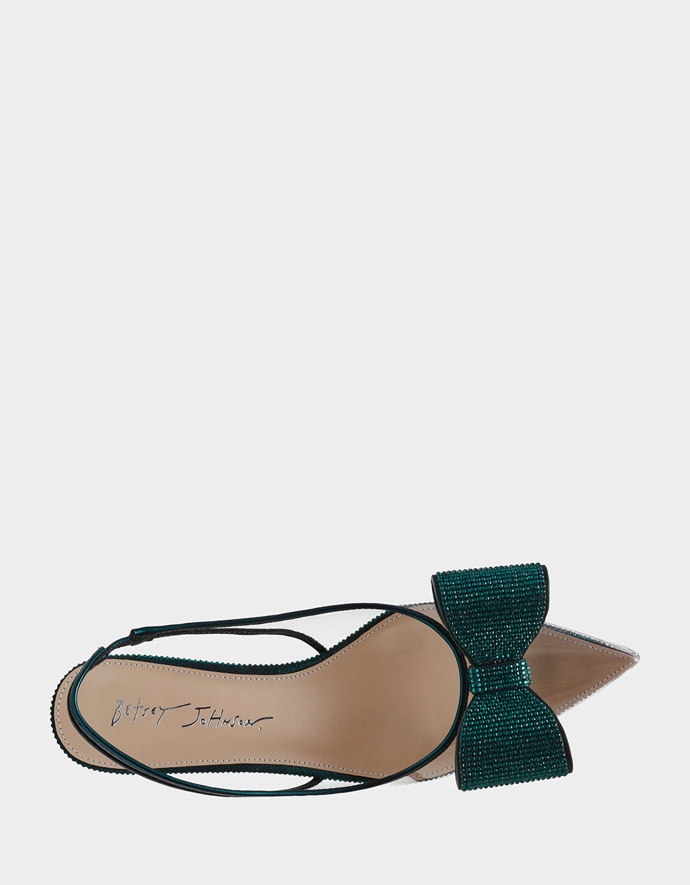 ALLI EMERALD Slingback Kitten Heel