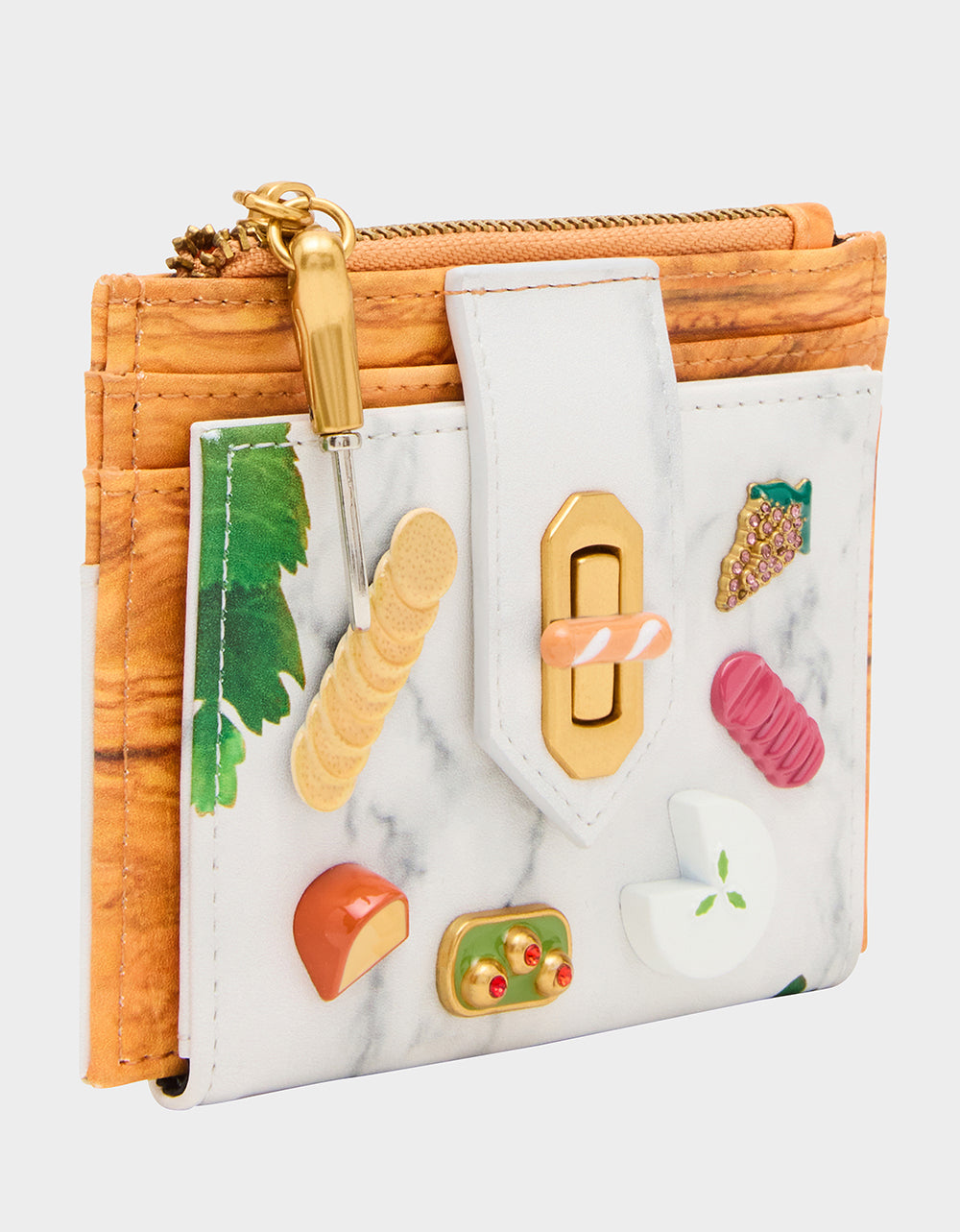 CHAR-CUTE-ERIE FOODIE BUNDLE Women's Charcuterie Wallet and Wallet on Chain Set