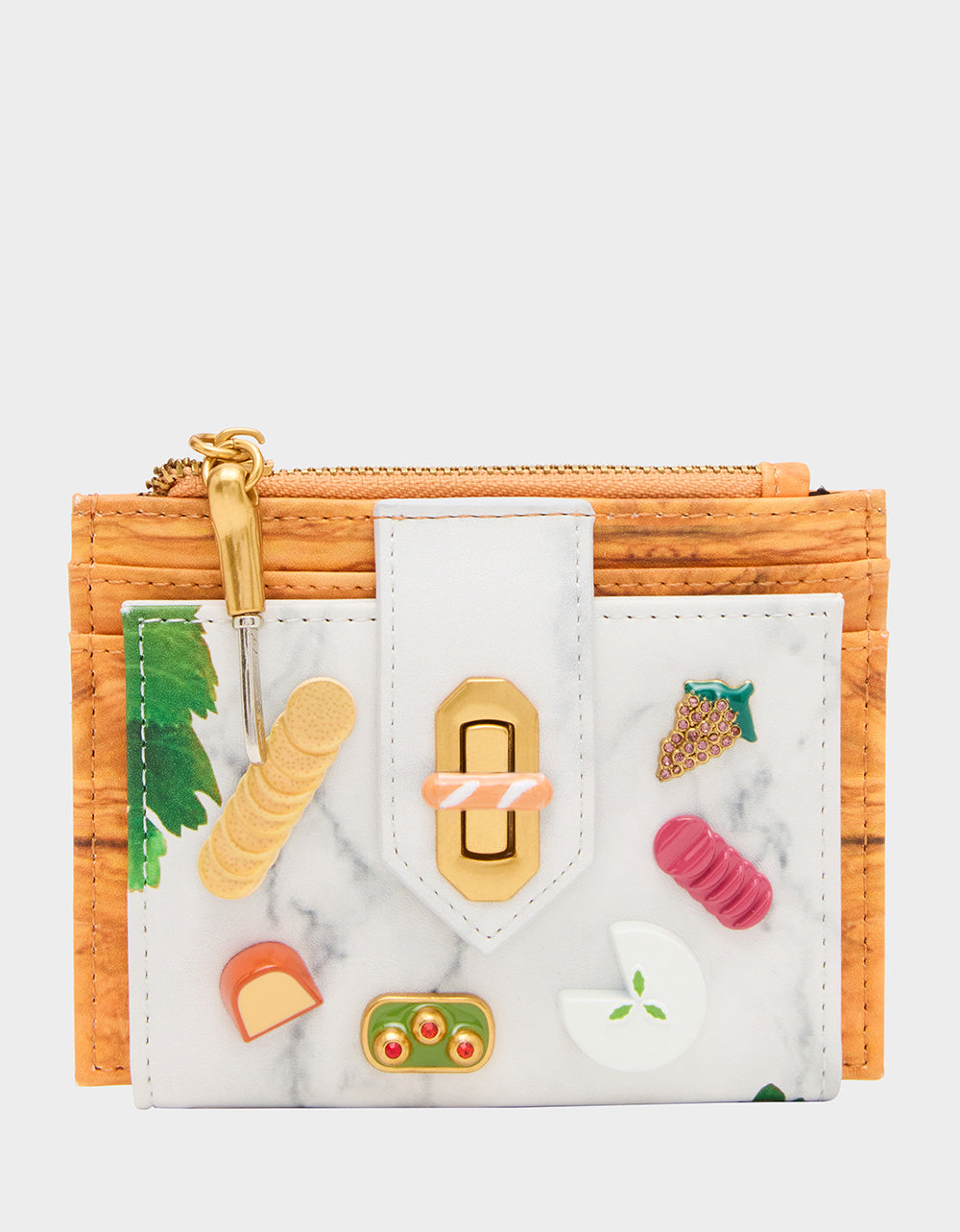 CHAR-CUTE-ERIE FOODIE BUNDLE Women's Charcuterie Wallet and Wallet on Chain Set