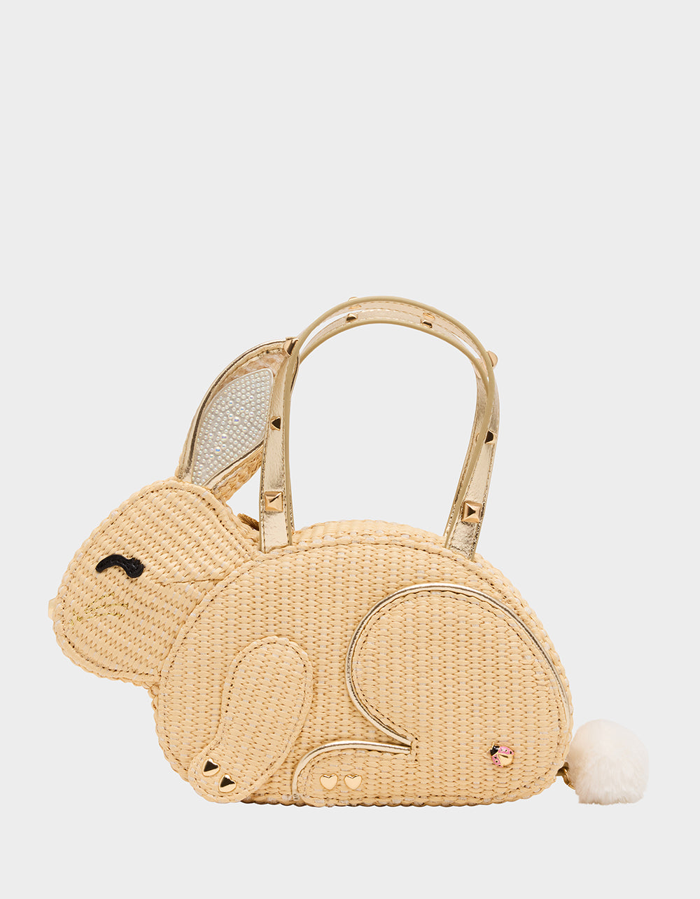 HIP-HOP HANDBAG NATURAL Raffia Bunny-Shaped Easter Handbag