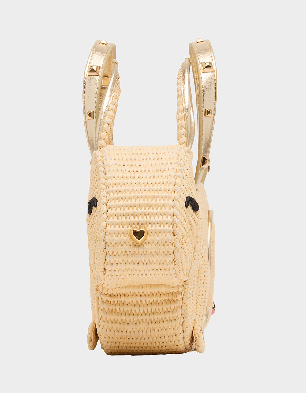 HIP-HOP HANDBAG NATURAL Raffia Bunny-Shaped Easter Handbag