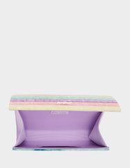 STRIP STRIP HOORAY CLUTCH PASTEL