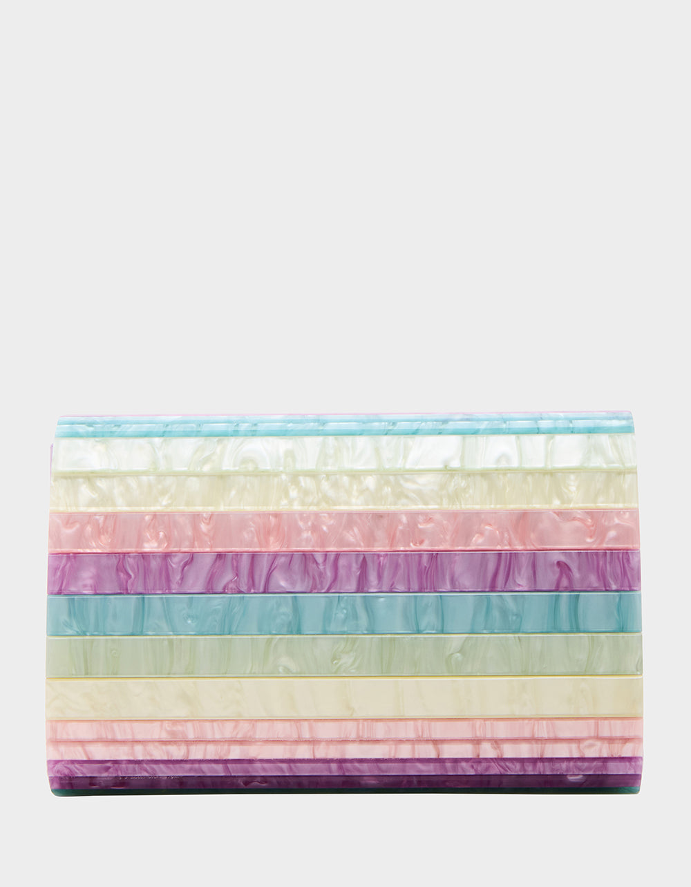 STRIP STRIP HOORAY CLUTCH PASTEL