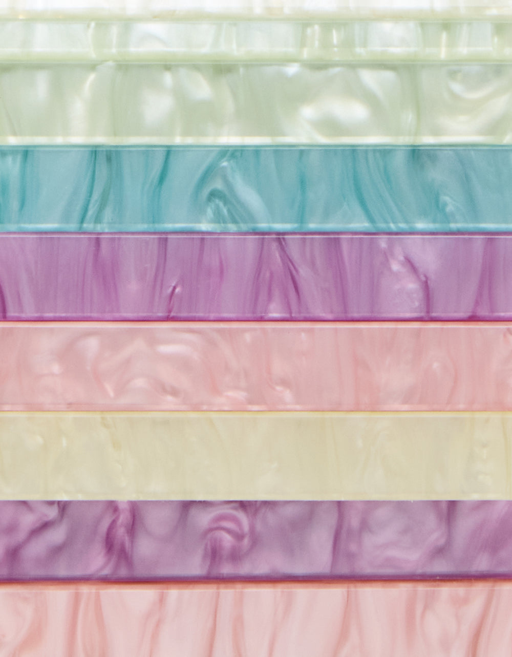 STRIP STRIP HOORAY CLUTCH PASTEL