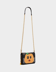 GOURDGOUS WALLET ON CHAIN BLACK MULTI Women's Pumpkin Halloween-Themed Wallet