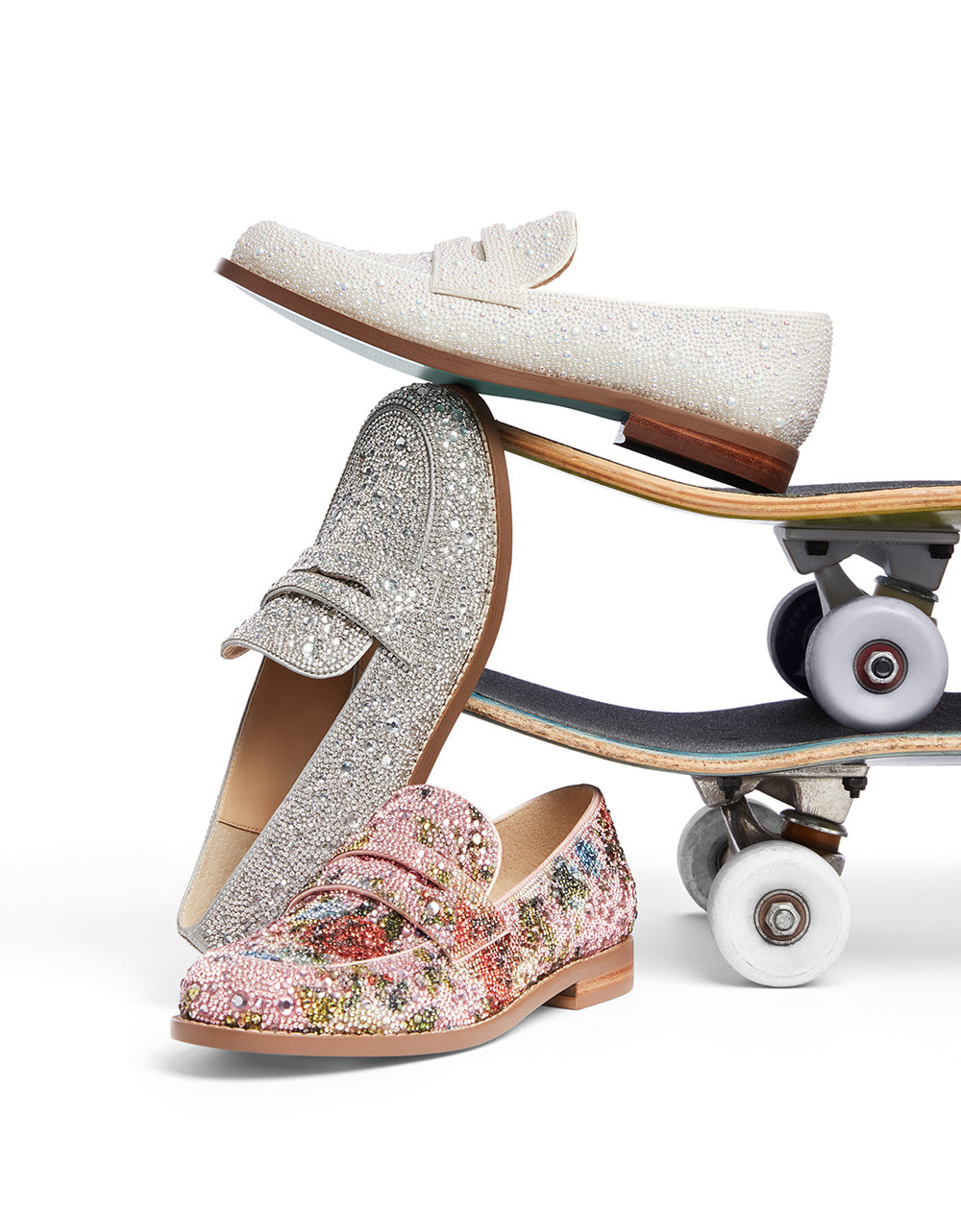 ARON IVORY Pearl Loafers