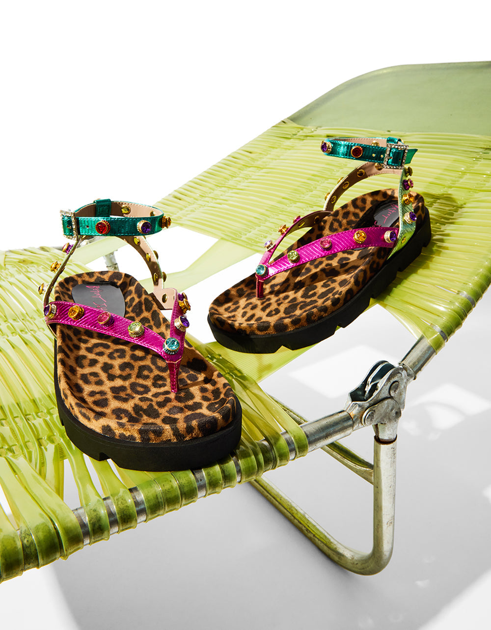 CONLEY METALLIC MULTI Strappy Flatform Sandal