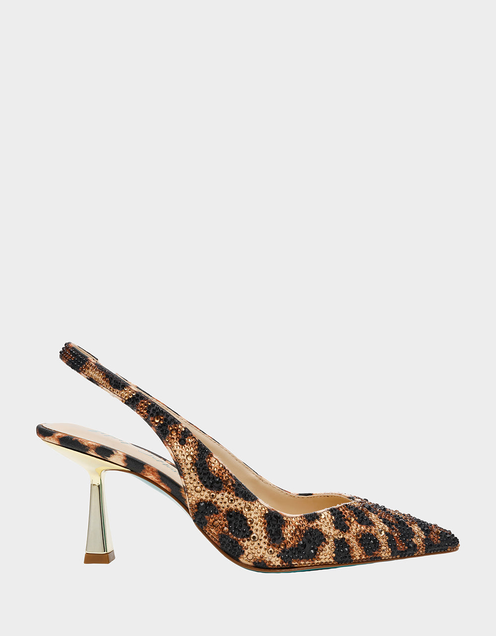 CLARK HEELS NUDE LEOPARD Slingback Women's Kitten Heel