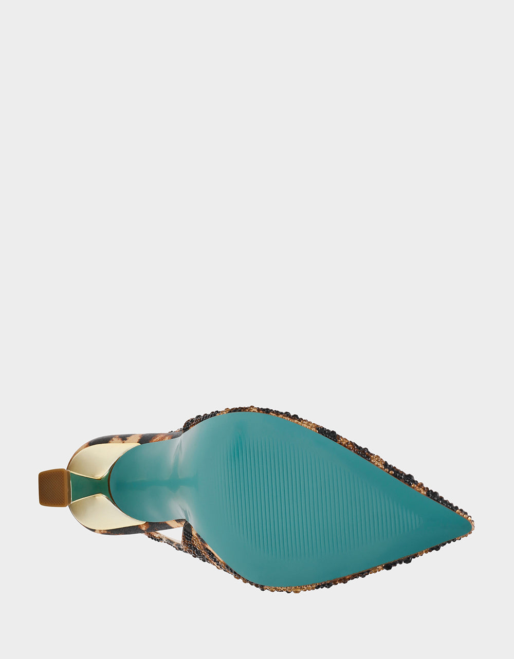 CLARK HEELS NUDE LEOPARD Slingback Women's Kitten Heel