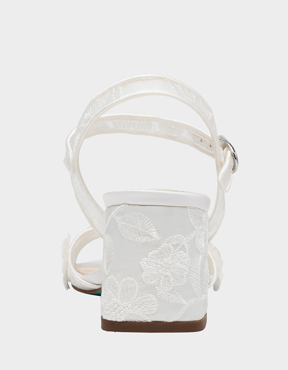 BLARE IVORY Square-Toe Block Heel