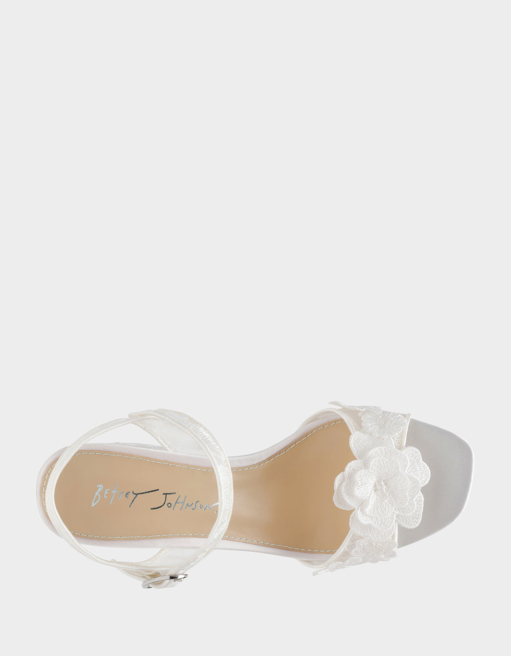 BLARE IVORY Square-Toe Block Heel