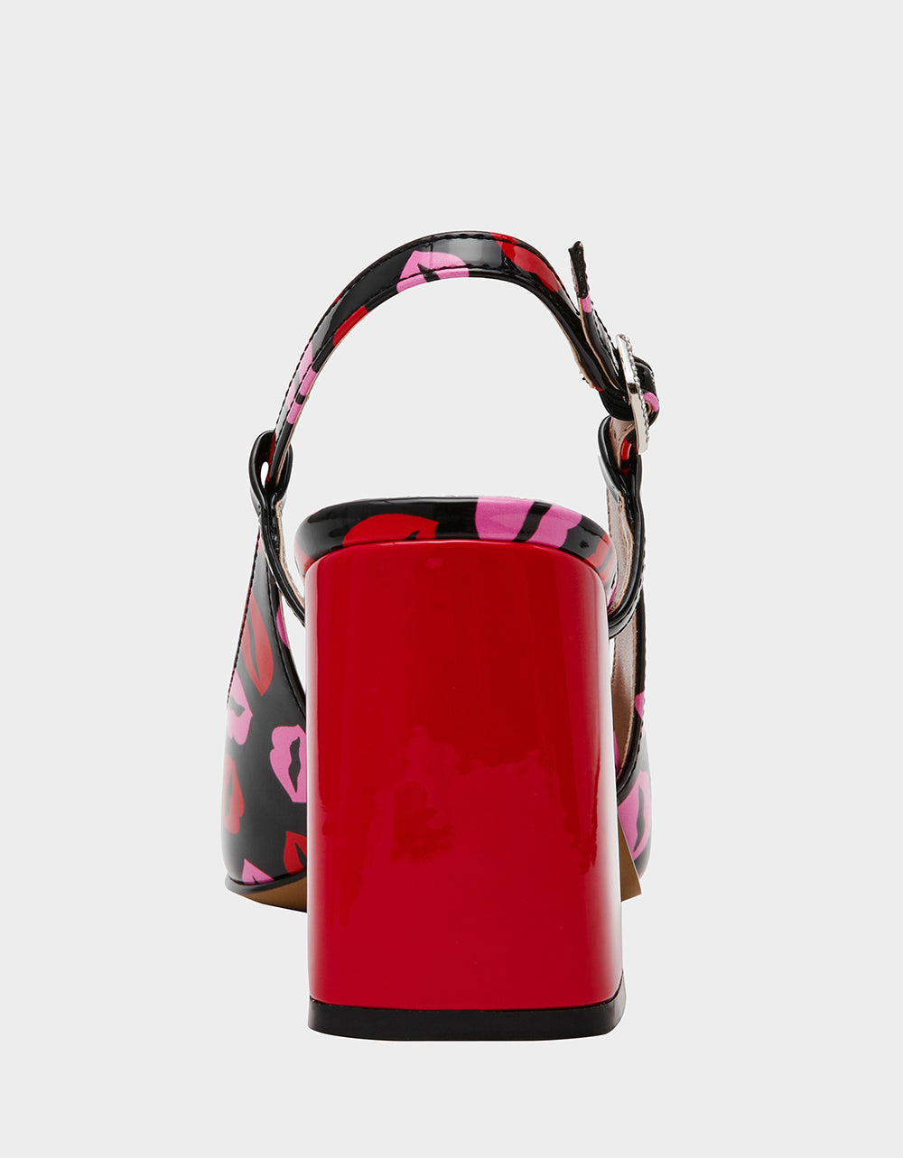 ASHHLEY MULTI LIPS Square-Toe Slingback Women's Heel