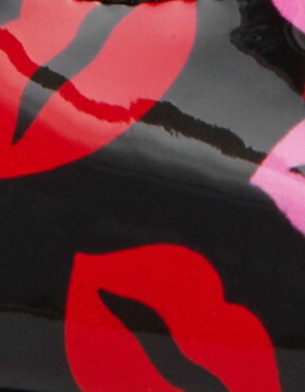 ASHHLEY MULTI LIPS Square-Toe Slingback Women's Heel