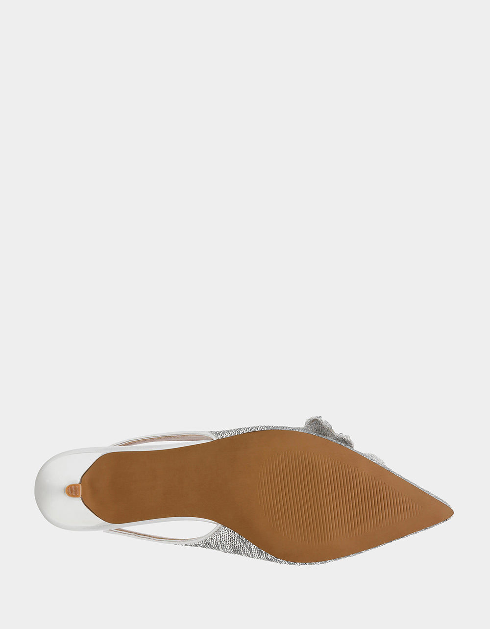 AURORRA SILVER Sequins Kitten Heel