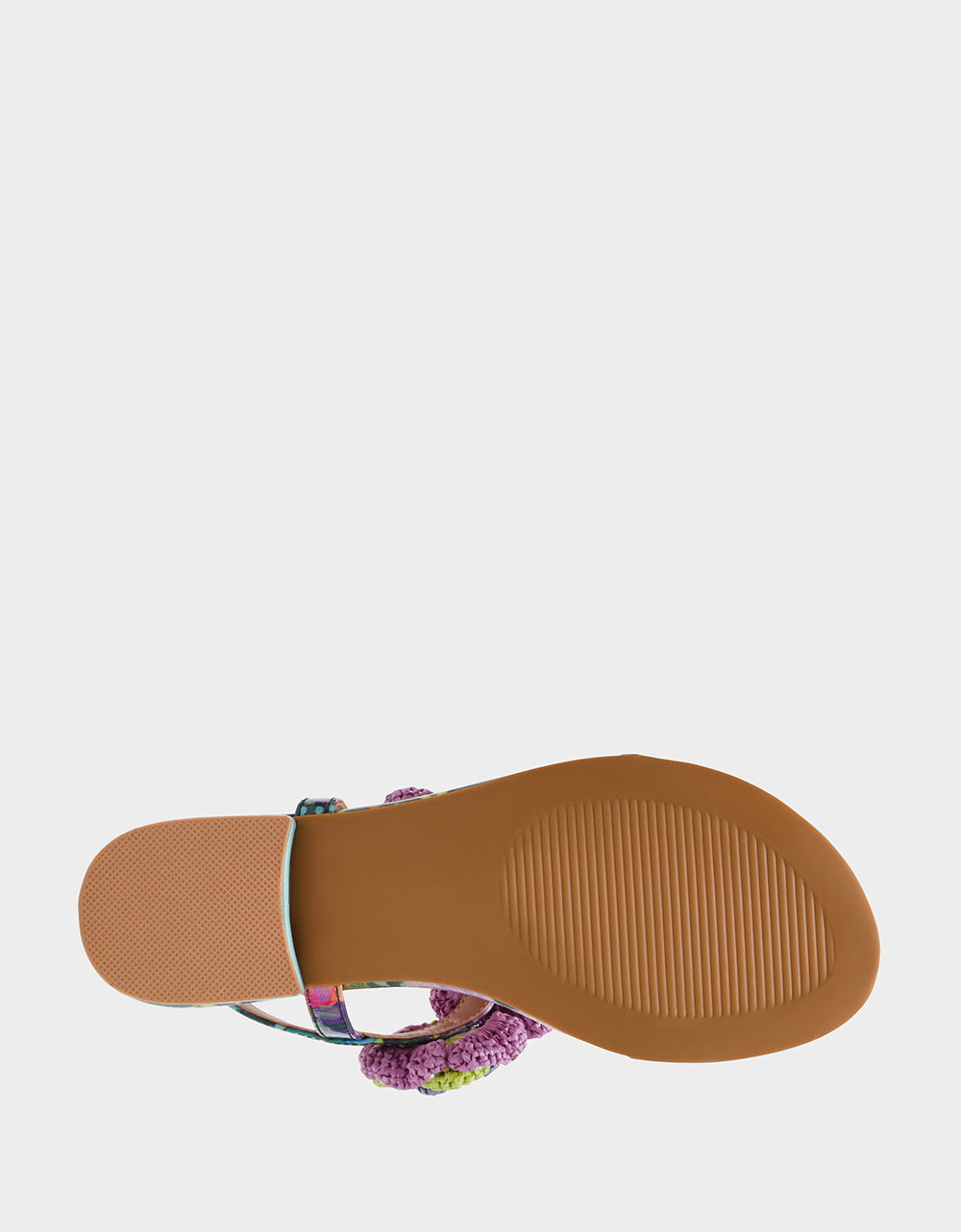 CINDII BRIGHT MULTI T-Strap Flat Thong Sandal