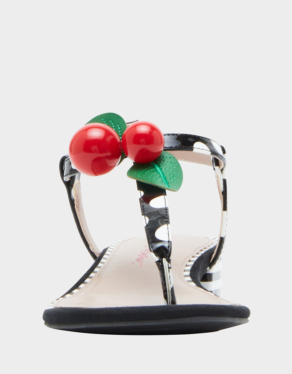 ASBURY BLACK WHITE MULTI Cherry Sandals